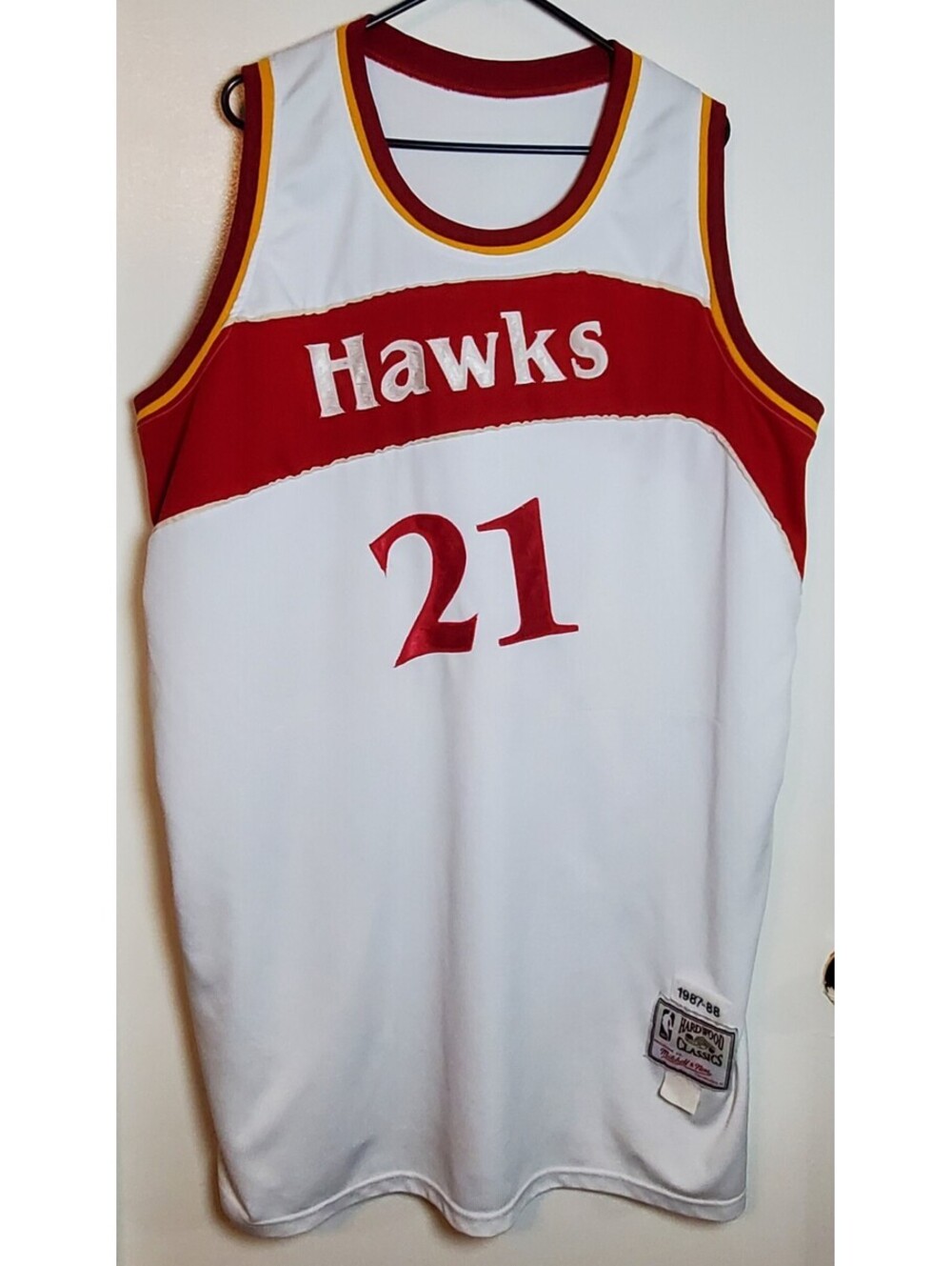 Mitchell & Ness Atlanta Hawks Dominique Wilkins #21 1987-88 Jersey